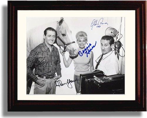Framed Mr Ed Autograph Promo Print - Cast Signed Framed Print - Television FSP - Framed   