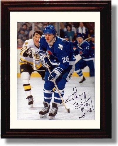 8x10 Framed Peter Stastny Autograph Promo Print - Quebec Nordiques Framed Print - Hockey FSP - Framed   