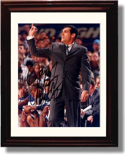 Framed 8x10 Villanova Wildcats Coach Jay Wright Autograph Promo Print Framed Print - College Basketball FSP - Framed   