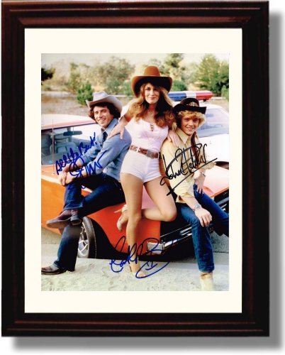 8x10 Framed Dukes of Hazard Autograph Promo Print - Dukes of Hazard Framed Print - Television FSP - Framed   