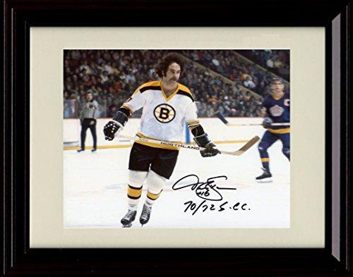 Framed Derek Sanderson Autograph Promo Print - Boston Bruins Framed Print - Hockey FSP - Framed   