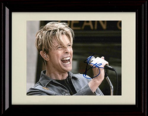 8x10 Framed David Bowie Autograph Promo Print Framed Print - Music FSP - Framed   