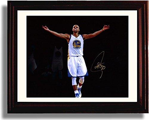 8x10 Framed Stephen Curry Spotlight Autograph Promo Print - Golden State Warriors Framed Print - Pro Basketball FSP - Framed   