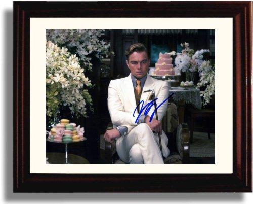8x10 Framed Leonardo DiCaprio Autograph Promo Print - Great Gatsby Framed Print - Movies FSP - Framed   