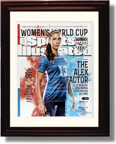 Framed Alex Morgan Autograph Promo Print - SI Framed Print - Soccer FSP - Framed   