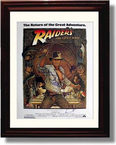 8x10 Framed Raiders of the Lost Ark Autograph Promo Print - Cast Signed Framed Print - Movies FSP - Framed   