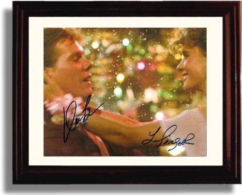 8x10 Framed Kevin Bacon and Lori Singer Autograph Promo Print - Footloose Framed Print - Movies FSP - Framed   