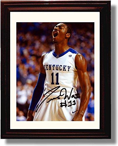 Framed 8x10 John Wall #11 Autograph Promo Print - Kentucky Wildcats Framed Print - College Basketball FSP - Framed   