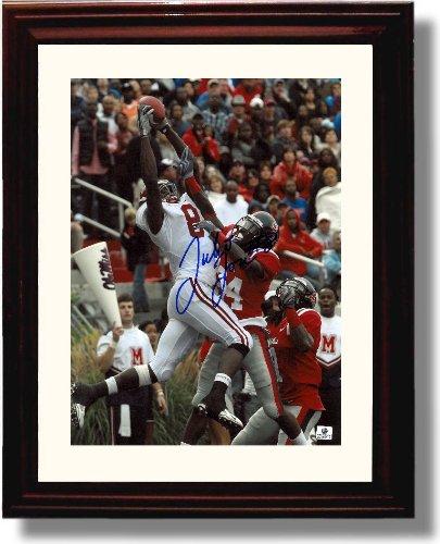 Framed 8x10 Alabama Crimson Tide Julio Jones "Leaping Catch" Autograph Promo Print Framed Print - College Football FSP - Framed   