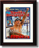 8x10 Framed Michael Phelps Autograph Promo Print - "Medal Man" 2008 SI Framed Print - Olympics FSP - Framed   