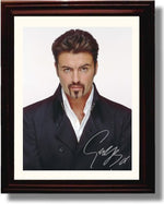 8x10 Framed George Michael Headshot Autograph Promo Print Framed Print - Music FSP - Framed   