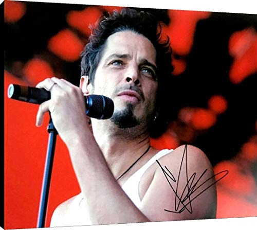 Floating Canvas Wall Art:  Chris Cornell Autograph Print Floating Canvas - Music FSP - Floating Canvas   