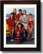 Framed Baywatch Autograph Promo Print - Cast on Beach Framed Print - Television FSP - Framed   