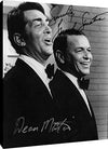 Floating Canvas Wall Art:  Frank Sinatra & Dean Martin Autograph Print Floating Canvas - Music FSP - Floating Canvas   