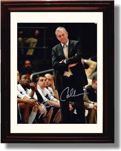 Unframed Jim Calhoun Autograph Promo Print - Connecticut Huskies - In the Huddle Unframed Print - College Basketball FSP - Unframed   