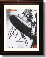 Framed Led Zeppelin Cover Autograph Promo Print Framed Print - Music FSP - Framed   