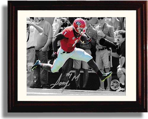 Unframed Georgia Bulldogs - Sony Michel Spotlight Autograph Promo Print Unframed Print - College Football FSP - Unframed   