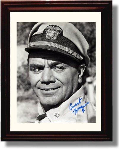 Framed Ernest Borgnine Autograph Promo Print - Ernest Borgnine Framed Print - Television FSP - Framed   