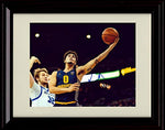 Framed 8x10 Markus Howard Autograph Promo Print - Layup - Marquette Framed Print - College Basketball FSP - Framed   