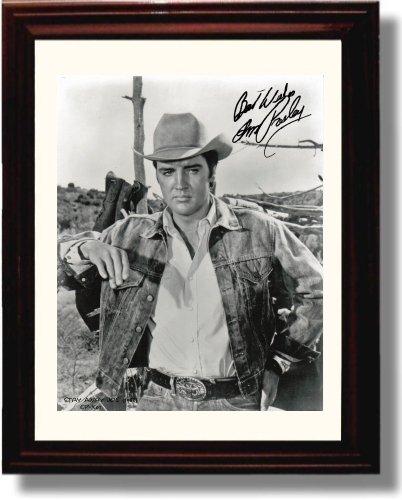 8x10 Framed Elvis Presley Autograph Promo Print - Elvis Presley Cowboy Framed Print - Television FSP - Framed   