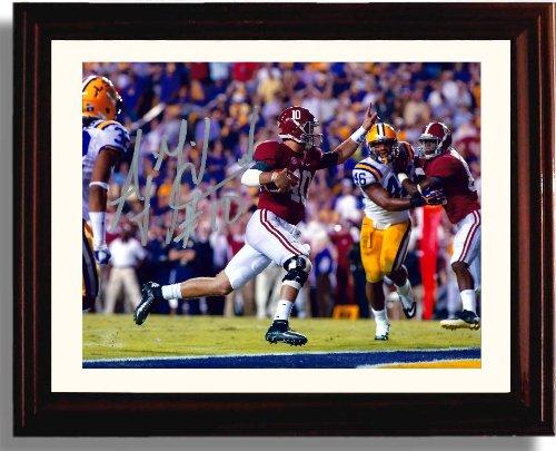 Framed 8x10 Alabama Crimson Tide 2013 Champions A.J. McCarron LSU Touchdown Autograph Promo Print Framed Print - College Football FSP - Framed   