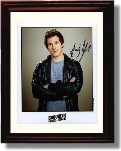 8x10 Framed Andy Samberg Autograph Promo Print - Brooklyn Nine Nine Framed Print - Television FSP - Framed   