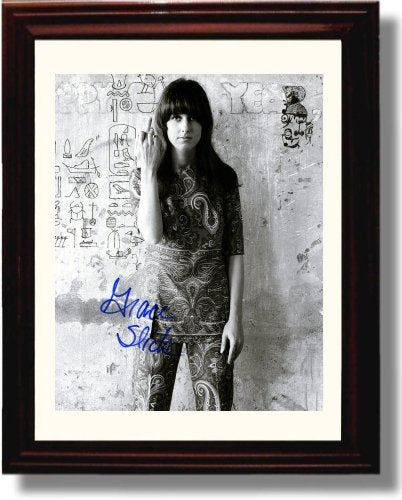 8x10 Framed Grace Slick Autograph Promo Print Framed Print - Music FSP - Framed   