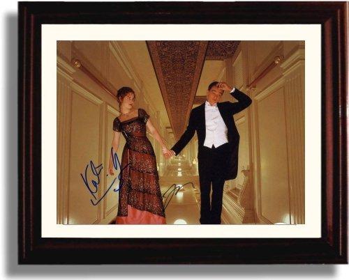 8x10 Framed Leonardo DiCaprio and Kate Winslett Autograph Promo Print - Titanic Framed Print - Movies FSP - Framed   