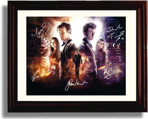 Framed Dr Who Autograph Promo Print - Dr Who Cast Framed Print - Television FSP - Framed   