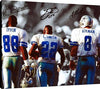 Floating Canvas Wall Art:   Smith, Irvin & Aikman "Big Three" Autograph Print Floating Canvas - Football FSP - Floating Canvas   