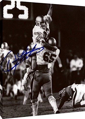 Floating Canvas Wall Art: Doug Flutie, Boston College Hail Mary Autograph Print Floating Canvas - College Football FSP - Floating Canvas   