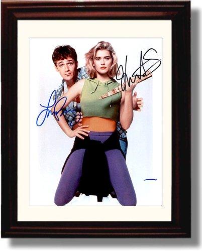 Framed Luke Perry and Kristy Swanson Autograph Promo Print Framed Print - Movies FSP - Framed   