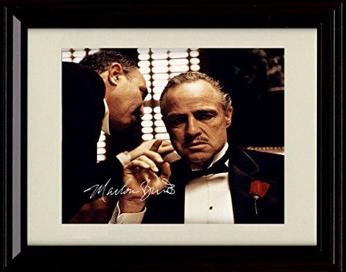 8x10 Framed Marlon Brando Autograph Promo Print - The Godfather Framed Print - Movies FSP - Framed   