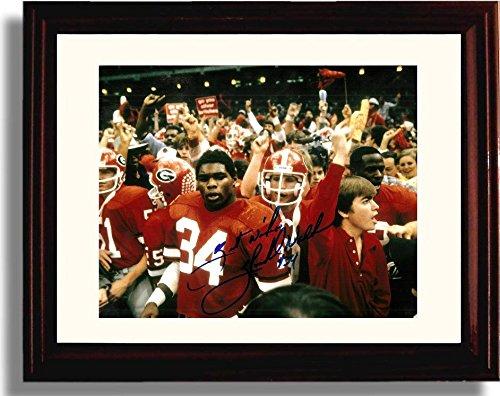 Unframed Georgia Bulldogs Herschel Walker 1980 Championship Autograph Promo Print Unframed Print - College Football FSP - Unframed   