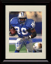 8x10 Framed Barry Sanders - Detroit Lions Autograph Promo Print Framed Print - Pro Football FSP - Framed   