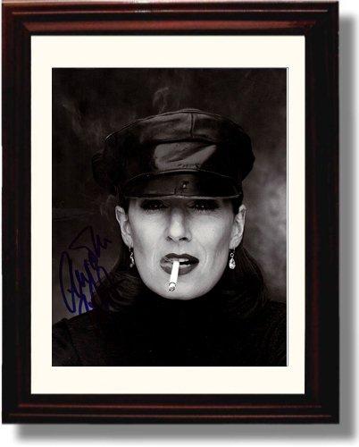 8x10 Framed Anjelica Huston Autograph Promo Print - Smoking Framed Print - Movies FSP - Framed   