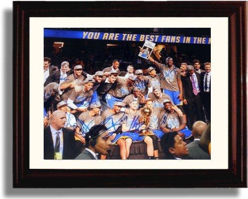 8x10 Framed Golden State Warriors Team Autograph Promo Print - Golden State Warriors - 2015 Champs Framed Print - Pro Basketball FSP - Framed   