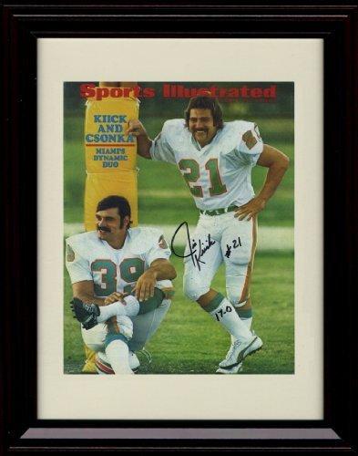 8x10 Framed Larry Csonka/Jim Kiick - Miami Dolphins SI Autograph Promo Print Framed Print - Pro Football FSP - Framed   