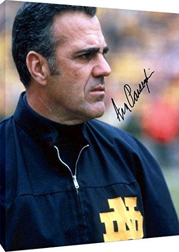 Floating Canvas Wall Art: Notre Dame - Ara Parseghian The Coach Autograph Print Floating Canvas - College Football FSP - Floating Canvas   