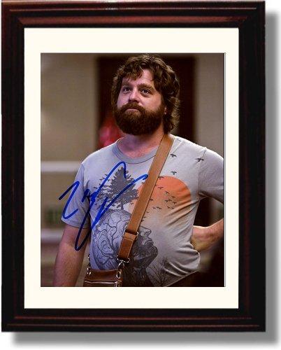 8x10 Framed Zach Galifianakis Autograph Promo Print Framed Print - Movies FSP - Framed   