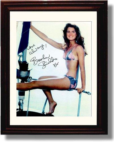8x10 Framed Brooke Shields Autograph Promo Print Framed Print - Movies FSP - Framed   