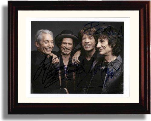 8x10 Framed Rolling Stones Autograph Promo Print Framed Print - Music FSP - Framed   
