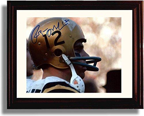 Unframed Navy QB Roger Staubach Autograph Promo Print Unframed Print - College Football FSP - Unframed   