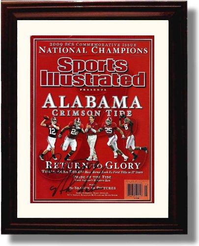 Framed 8x10 Alabama Crimson Tide - Nick Saban 2009 Commemorative Autograph Print Framed Print - College Football FSP - Framed   