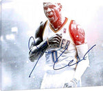 Floating Canvas Wall Art:   Russell Westbrook Bringing the Thunder Autograph Print Floating Canvas - Basketball FSP - Floating Canvas   