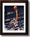 8x10 Framed Magic Johnson Autograph Promo Print - Baby Sky Hook Framed Print - Pro Basketball FSP - Framed   