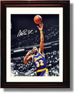 16x20 Framed Magic Johnson Autograph Promo Print - Baby Sky Hook Gallery Print - Pro Basketball FSP - Gallery Framed   