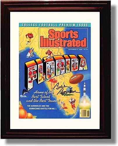 Unframed Florida State Seminoles Bobby Bowden "Florida" 1988 SI College Football Issue Autograph Unframed Print - College Football FSP - Unframed   