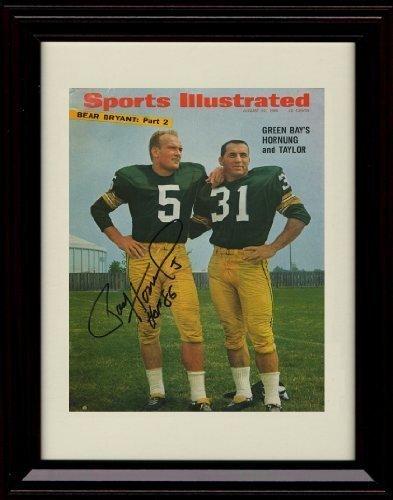 Framed Paul Hornung - Green Bay Packers SI Autograph Promo Print Framed Print - Pro Football FSP - Framed   