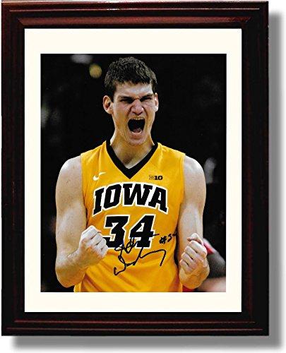 Framed 8x10 Adam Woodbury Iowa Hawkeyes Autograph Promo Print Framed Print - College Basketball FSP - Framed   